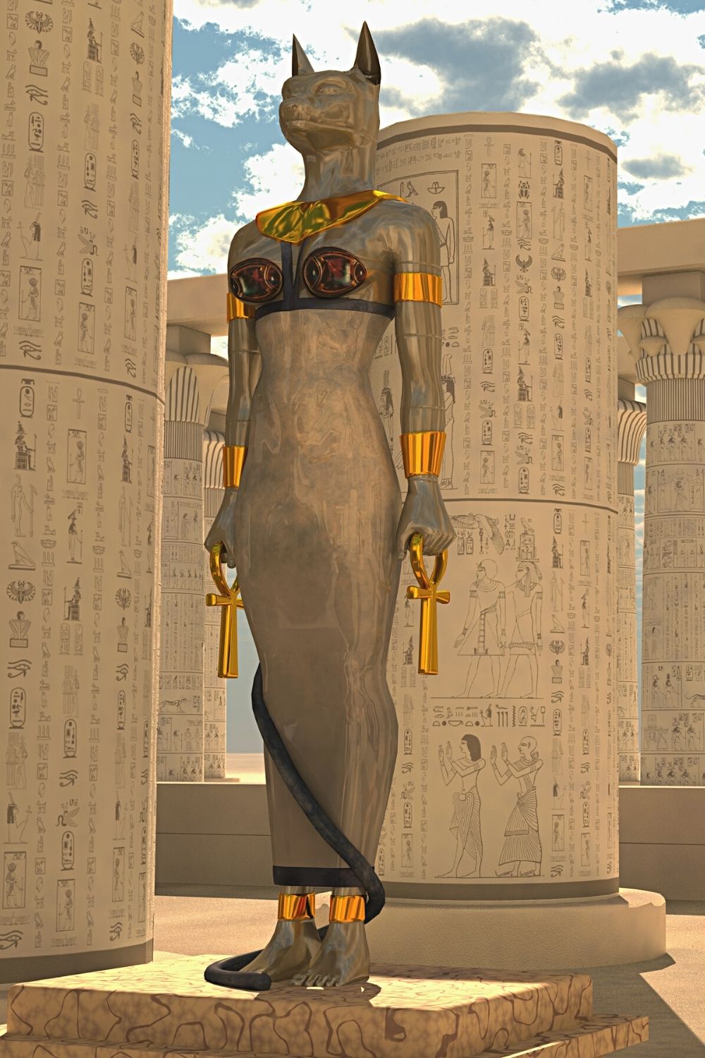 Ancient Egyptians' belief in cats having supernatural powers stems from a goddess who can shapeshift from human to cat